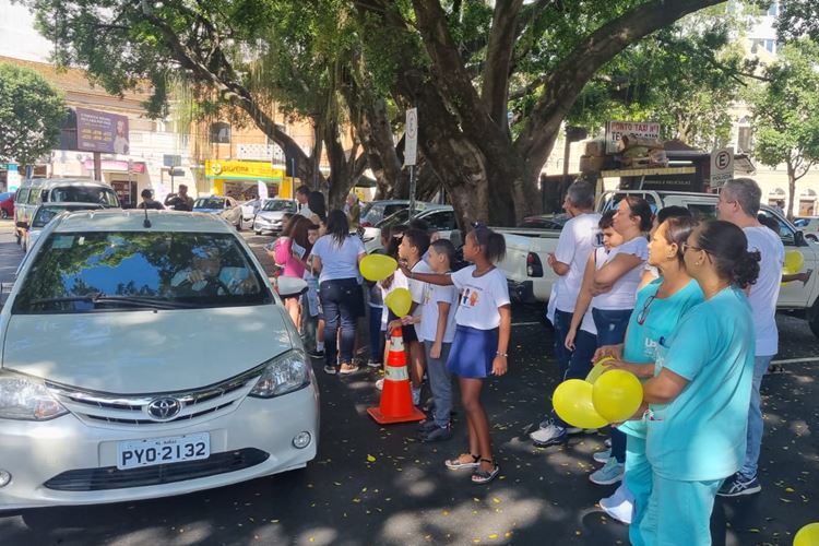 Maio Amarelo Alunos Da Escola Dr Ant Nio Canedo Participam De Blitz